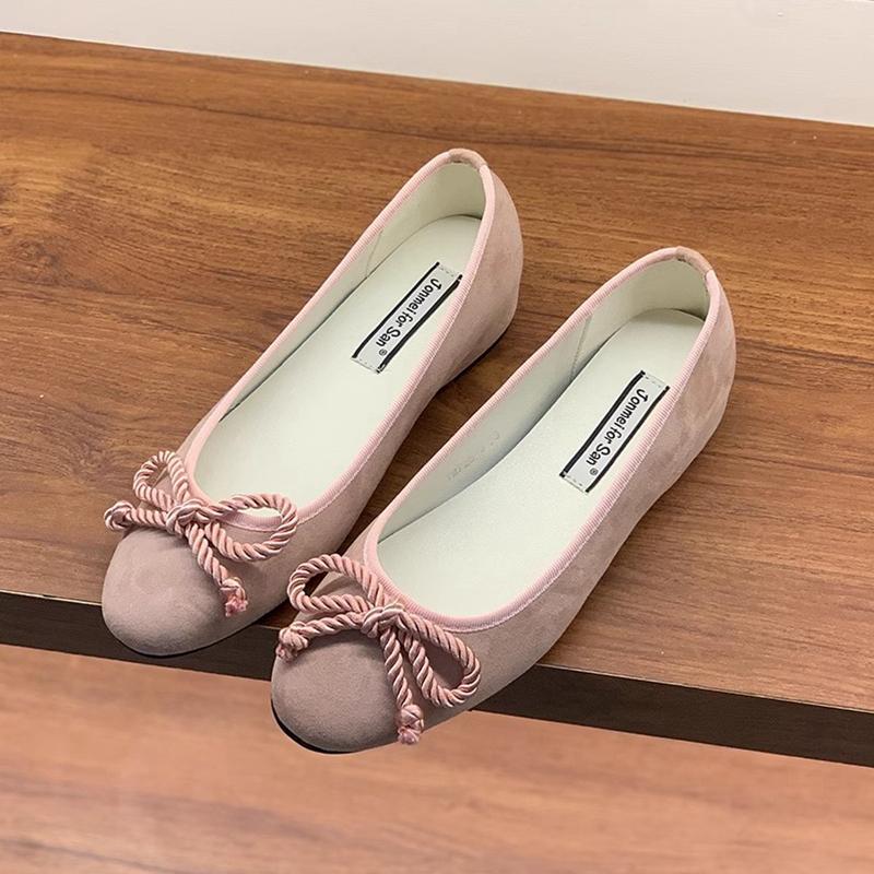 Fashion SUOJIALUN Spring New Brand Women Flat Shoes Fashion Round Toe Shallow Slip On Ballerina Ladies Elegant Outdoor Dress Boat Shoes