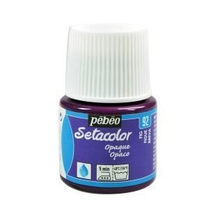 Peinture tissu - PéBéo - Setacolor opaque figue - 45 ml - Violet - A base d'eau