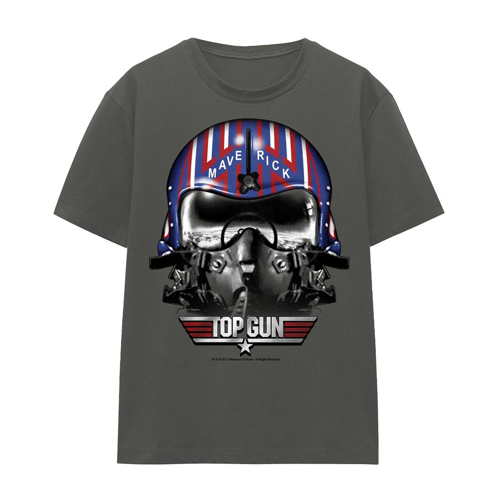 Top Gun Unisex Adult Maverick Helmet T-Shirt