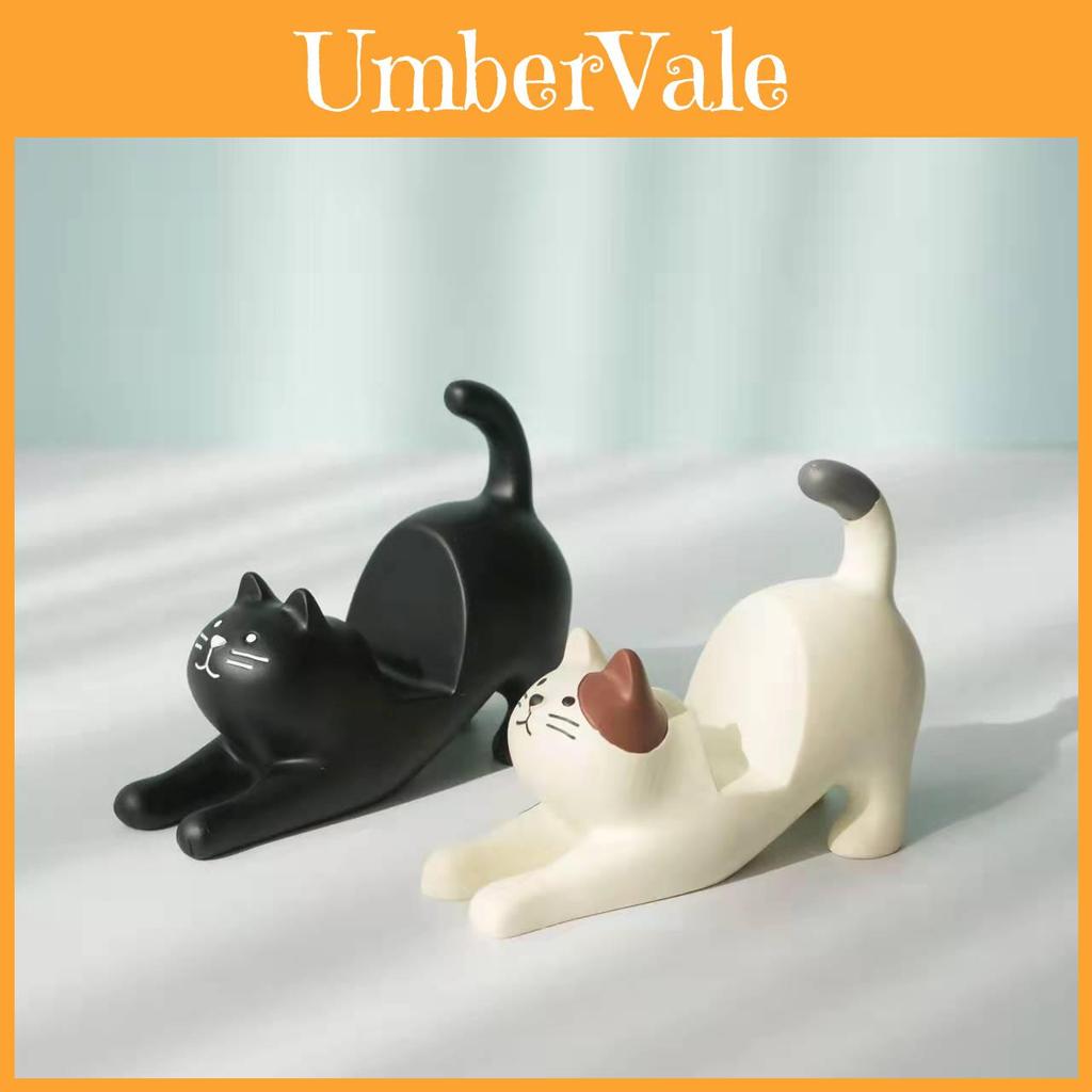 Lazy Cat Resin Ipad Stand With Unique For Office And Bedroom Use