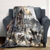 Winter Cabin Scene Home Customize Your Name Blankets Soft Cozy And Lightweight For Yearround Use Perfect For Picnics Sofa Relaxation Office Warmth