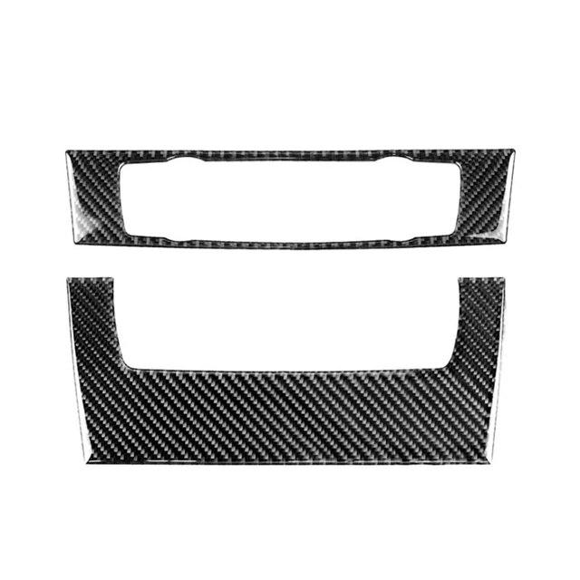 Real Carbon Fiber Car Styling Interior Center Control CD Panel Rahmen Abdeckung Trim Für BMW 3 Serie E90 E92 E93 2005 - 2011 2012