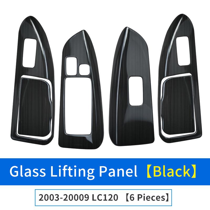For 2003-2009 Toyota Land Cruiser Prado 120 Modified Glass Control Button Panel Lc120 Door Handle Anti-Scratch FJ120 Accessories