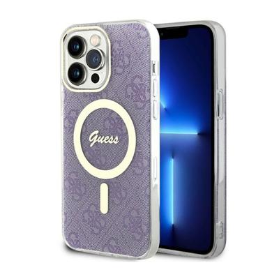 Guess 4G Magsafe - Etui Iphone 14 Pro Max (Purpurowy)