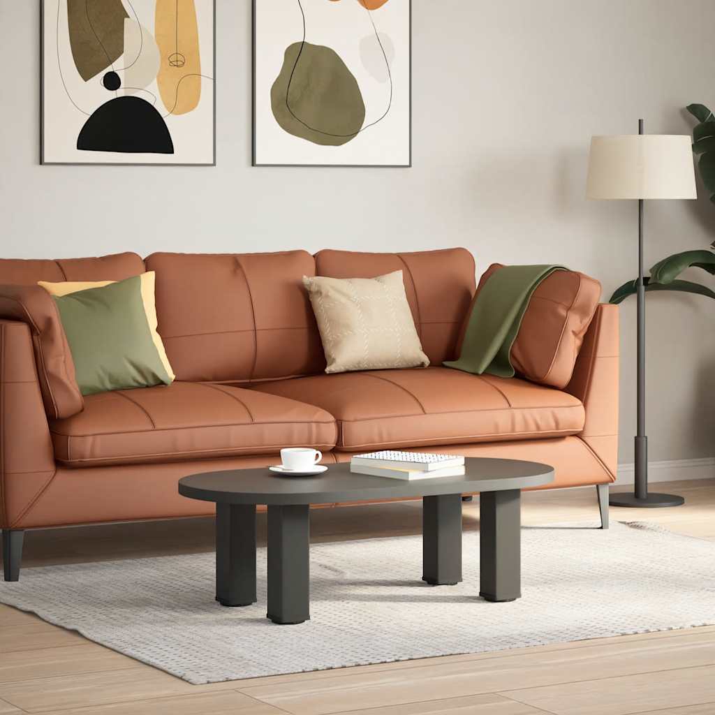Vidaxl Nogi Do Stolika Kawowego, 4 Szt., Antracyt, 42-44 Cm, Stal