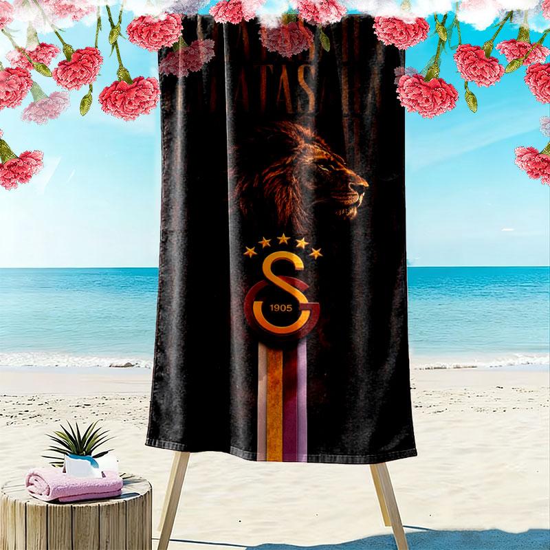 Galatasaray S Print Beach Towel, Large Soft Quick Dry Towel for Beach Camping Swimming
