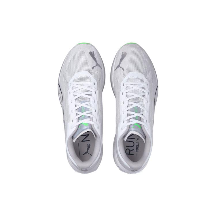 Puma Velocity Nitro 'COOLadapt' (Unisex) White / Black / Elektro Green Running Shoes 195094 01