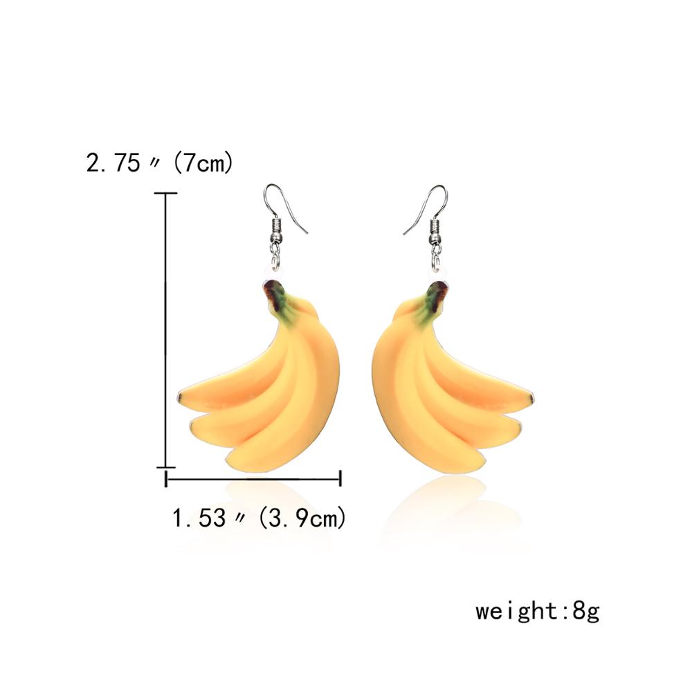 New Cute Fruit Lady Earrings Strawberry Pineapple Tomato Kiwi Orange Cucumber Watermelon Apple Girls Fruit Dainty Earrings