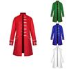 Giacca Steampunk Rinascimentale da Uomo Medievale Cappotto Uniforme Gotico Retrò Giacca a Vento