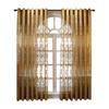 Golden European-style Jacquard Curtains with Grommet Top for Living Room Bedroom Study Dining Room Balcony Office Home Decoration