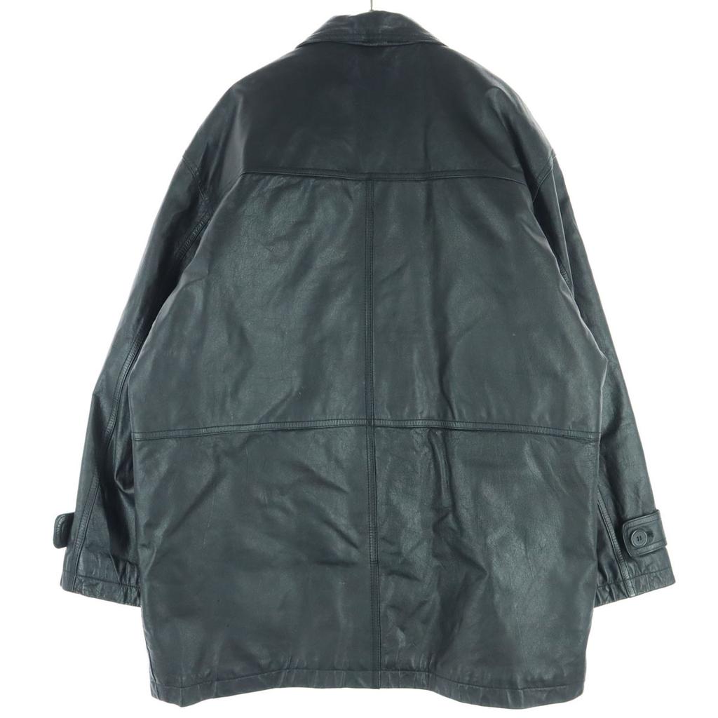 URBAN EXPRESS Long Sleeve Leather Coat M Black Cowhide Men's Used