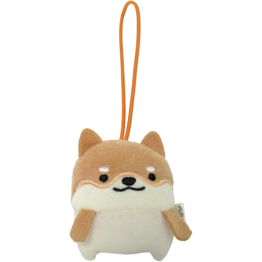 Morisaka Global Petamon Shiba Inu Plush Keychain 5.5x2.5x6.5cm Cute Animal Strap Charm