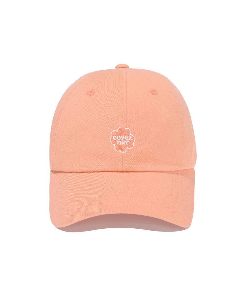 COVERNAT WOMAN Clover Heart Small Logo Ball Cap Coral