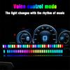 Rechargeable Car Sound Control Rgb Light Decoration Music Rhythm Ambient Lamp X1