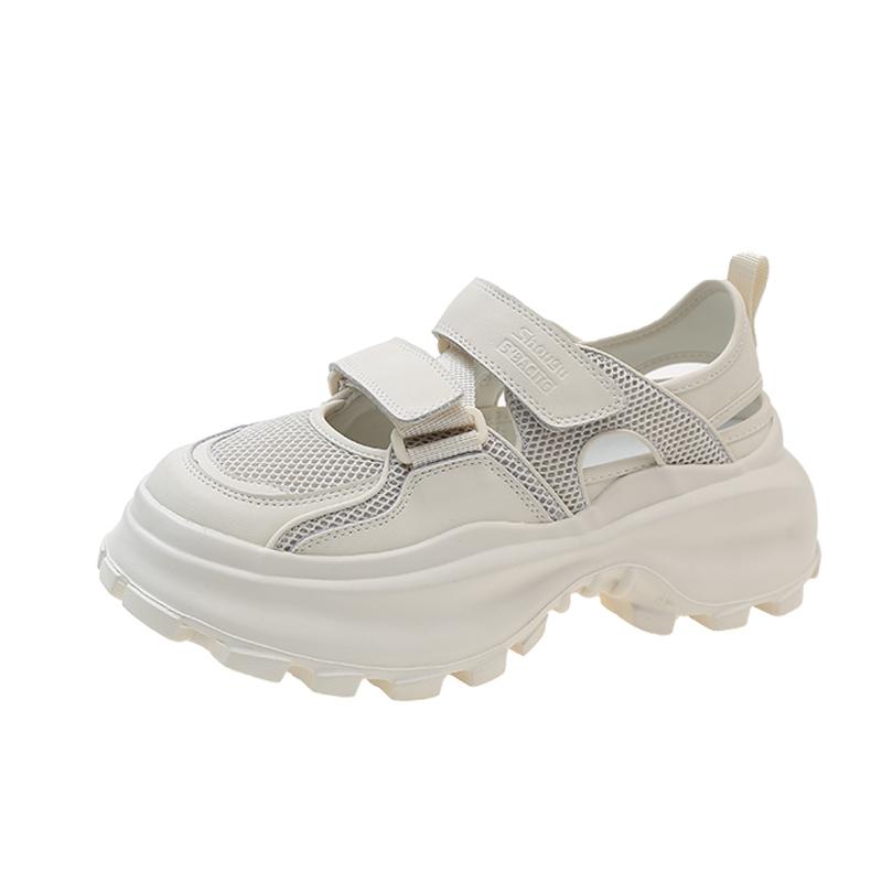 Fashion Wedge Women's Sports Sandals Female Shoes 2025 Summer Mesh Closed Toe Platform Women's Sandals Outdoor Casual Ladies Sandalias