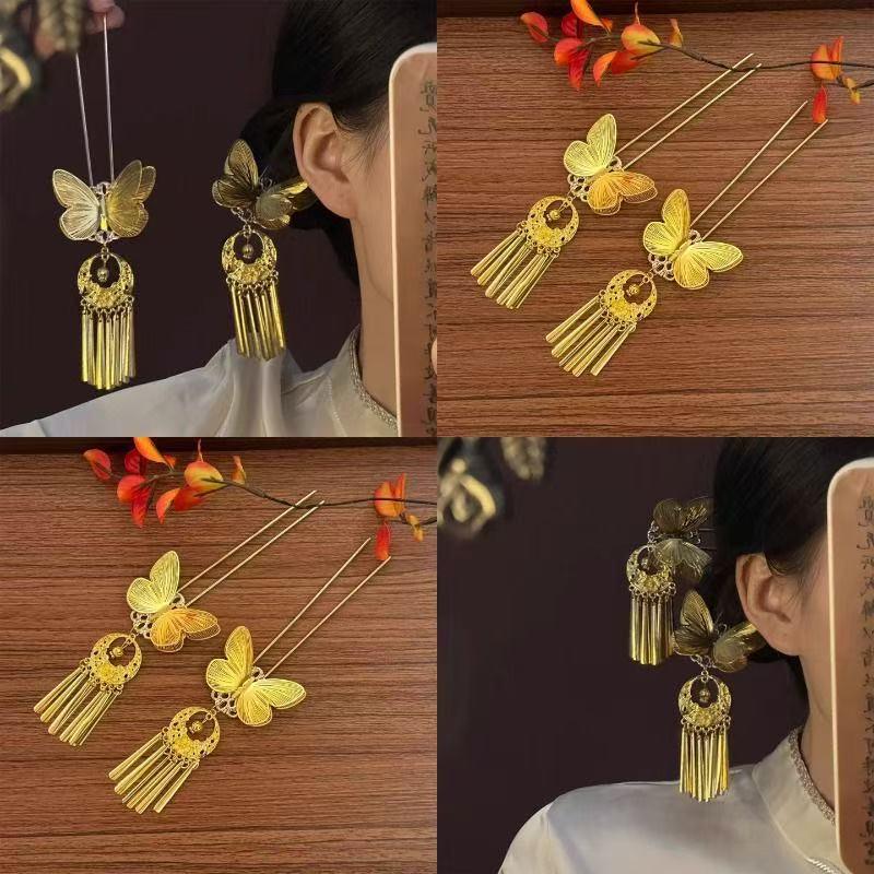 Sandalwood Women's Hairpin: Elegant Modern-Chinese Style Wooden Updo Stick