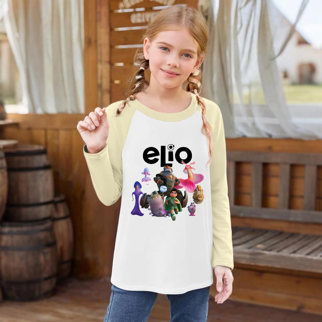 Modisches und bequemes Kinder-Langarm-Oberteil mit Rundhalsausschnitt und lockerem Schnitt