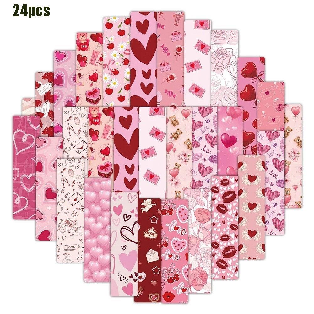 24/30PCS Set Butterfly Motivational Bookmarks Aesthetic Stationery Reading Book Clip Student Gift