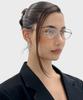 MAISON MASTER Pure Oval Glasses (Peach Black)
