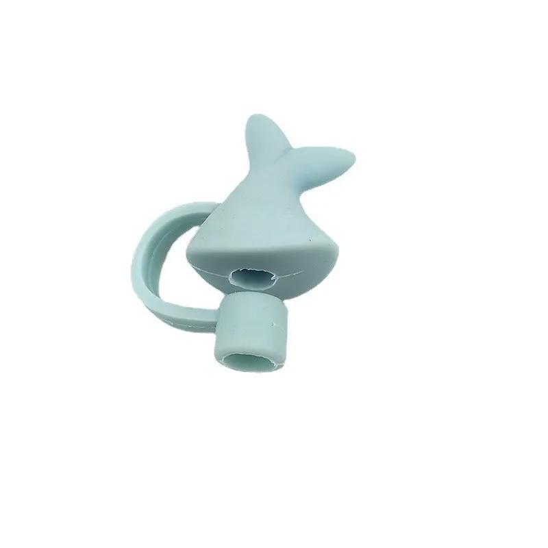 Creative Silicone Straw Plug Reusable Drinking Dust Cap Glass Cup Accessories Splash Proof Cartoon Straw Plugs Tips Cover