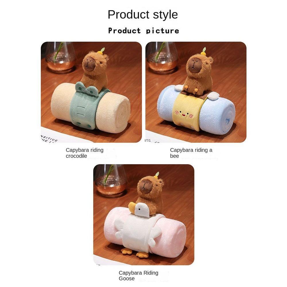 Animal Shaped Air Conditioning Blanket Warm Animals Stuffed Toy Office Nap Blanket  Warm Winter