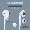 3.5mm Wired In-Ear Earphones with Microphone & Type-C Control for Apple, Huawei, Android, Xiaomi