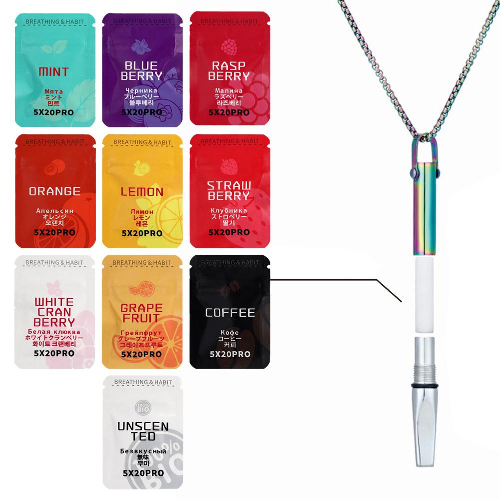 Aromatherapy Cotton Core Changeable Fruit Flavors Filter Multi-Purpose Breathing Resistance Filter Stop Smoking Aids
