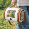 Transparent Window Parrot Carrier Bag Breathable Holes Bird Transport Cage  Activities