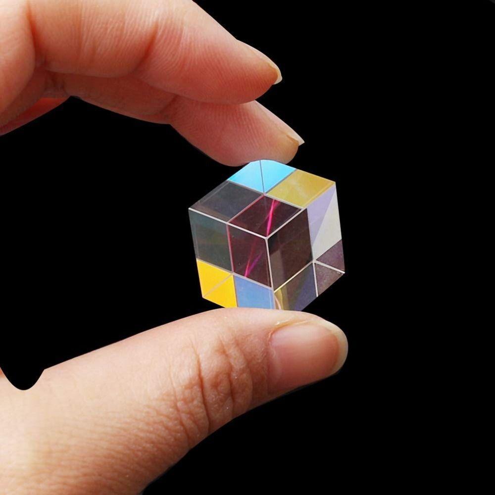 Funny Mixing Color Cube Sun Catcher Rainbow Crystal Cubes  Science Learning Toys
