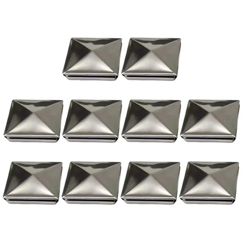 10pcs Fence Post Cover Waterproof Pyramid Column Covers For Decoration Furniture Decking Mailbox Lamp Post Handrail Stair