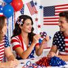 Yousheng Hairpin Latte Style Independence Day Theme Red White Blue Hairpin No Damage USA Flag Hair Clip Hair Accessories