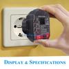 Y5GD Digital Display Outlet Tester Receptacle Tester 90-250V Electrical Outlet Tester