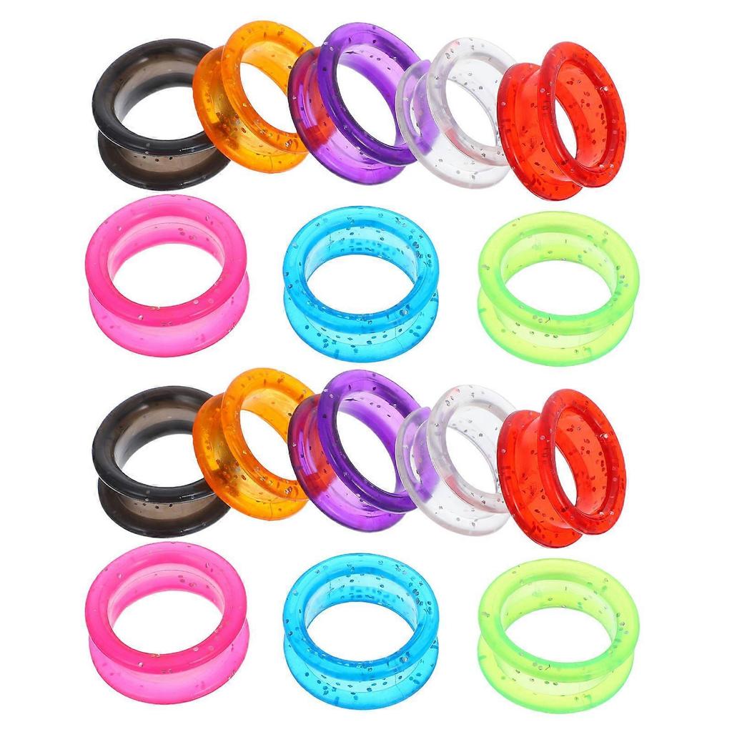 16pcs Soft Silicone Scissors Finger Rings Grips Scissor Thumb Ring Inserts Grooming Shear Thumb Insert Barber Hairdressing Scissors Accessories Salon