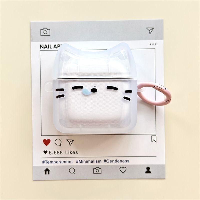 Sleepy cat expression applies to airpodspro1/1 bluetooth case AirPods 1 generation earphone case 1