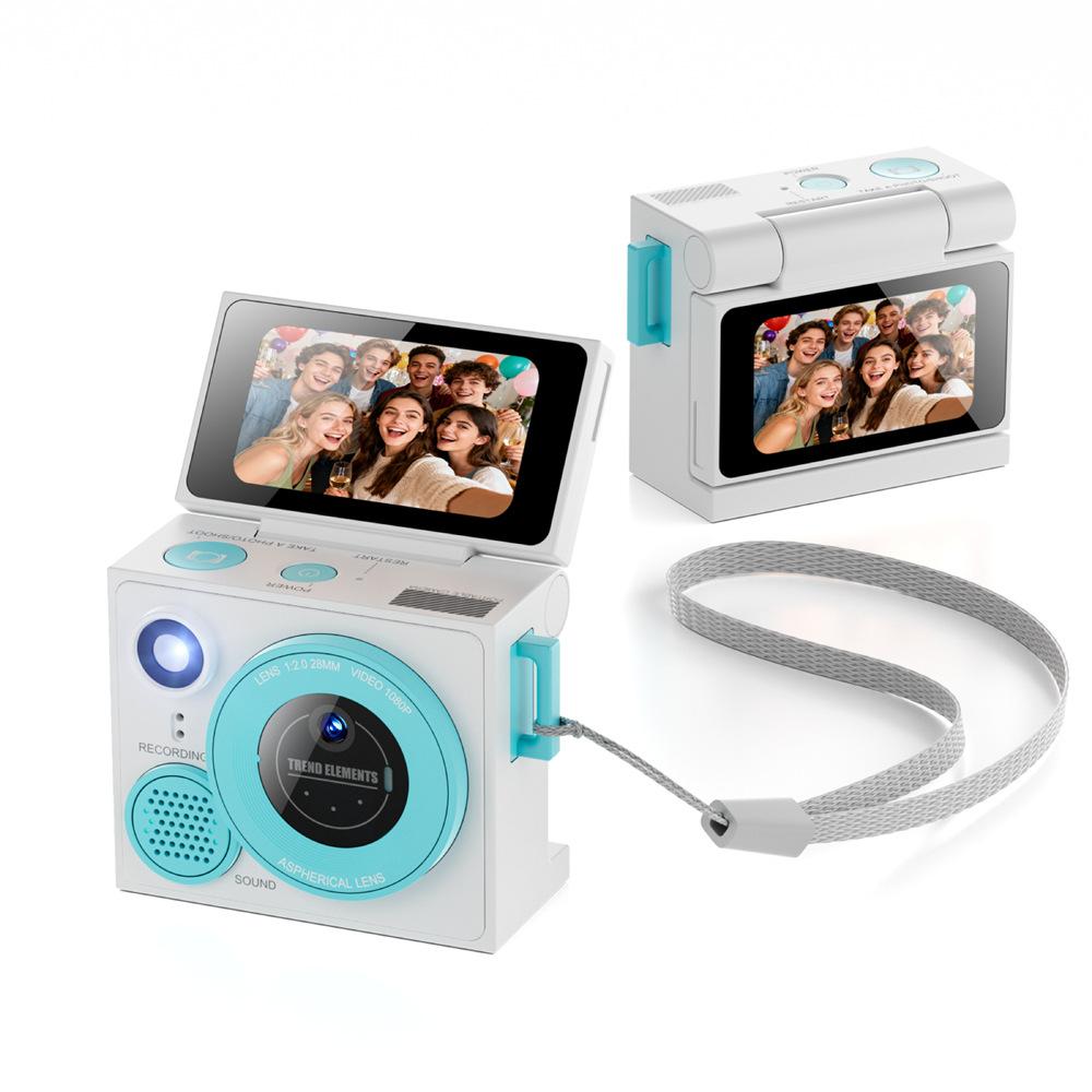 G13 HD Thumb Camera, Dual Lens, Flip Screen, Photo and Video Recording, Retro Selfie Camera, Student Camera, Include 32GB Memory Card+card Reader
