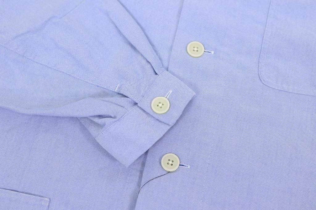 POLO RALPH LAUREN Classic Fit Cotton Oxford Coverall Shirt Size Blue Men's Jacket, L, (Product Code 01010011)