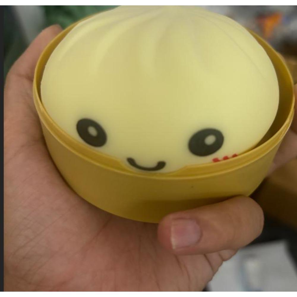 Simulation Baozi Squeeze Toy Steamed Stuffed Bun Slow Rebound Soft Pinch Decompression Squishy Toy Stress Release Toy