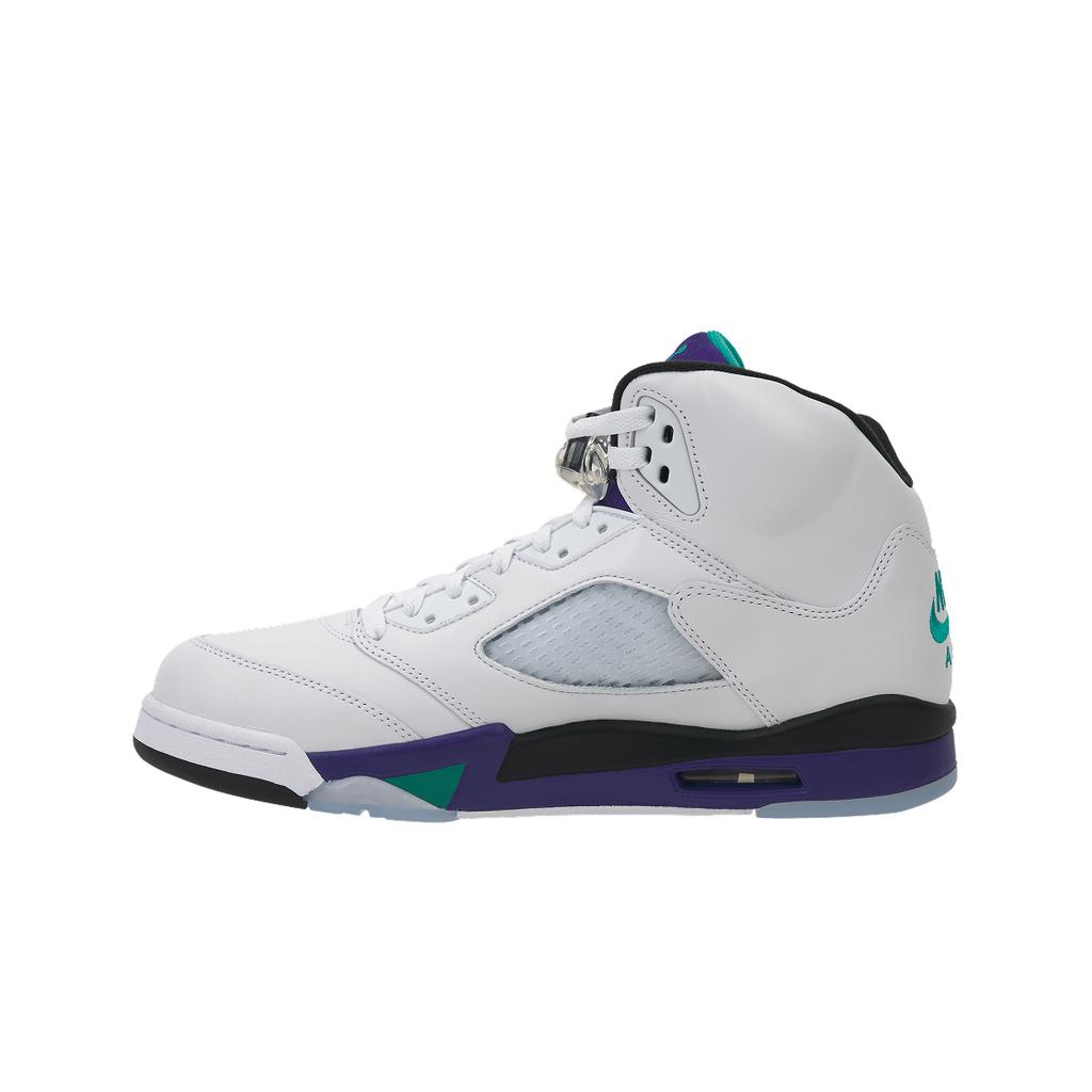 Air Jordan 5 Retro Grape 2025 Men Sneakers White New-Emerald Grape-Ice HQ7978-100
