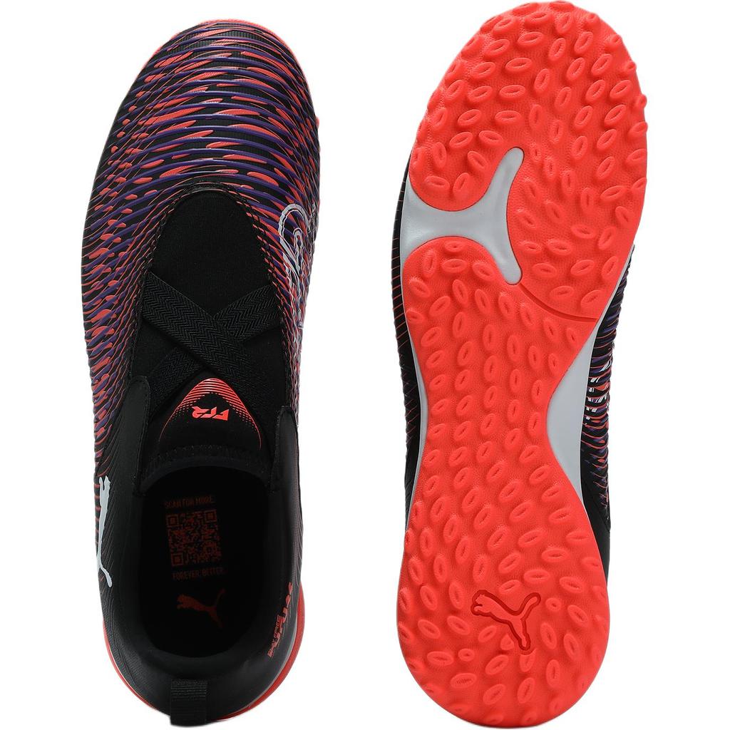 Puma Future 8 Match TT Football Series Comfortable Versatile Low-Top Kids Football Shoes Kids Football Shoes Black Puma-White Bright-Red 108391-01