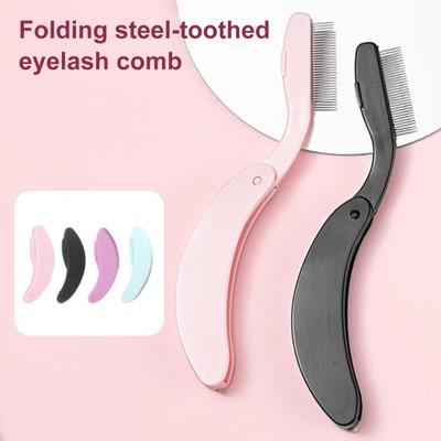1/2 ks Rozčesávač mihalníc Skladacia rukoväť Nástroj na oddeľovanie mihalníc Zuby z nehrdzavejúcej ocele Kefa na oddeľovanie mihalníc Aplikátor maskary Hrebeň Dámsky make-up