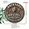 Decorative Metal Tin Sign Wall Art Home Decor 20x20 Cm