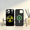 Nuclear Radiation Danger Sign Phone Case For iPhone17,16,15,14,13,12,11 Plus,Pro Max Magnetic For Magsafe Wireless Charging