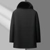 RED DRAGONFLY Men's Thickened Mid-Length Winter Cotton Coat