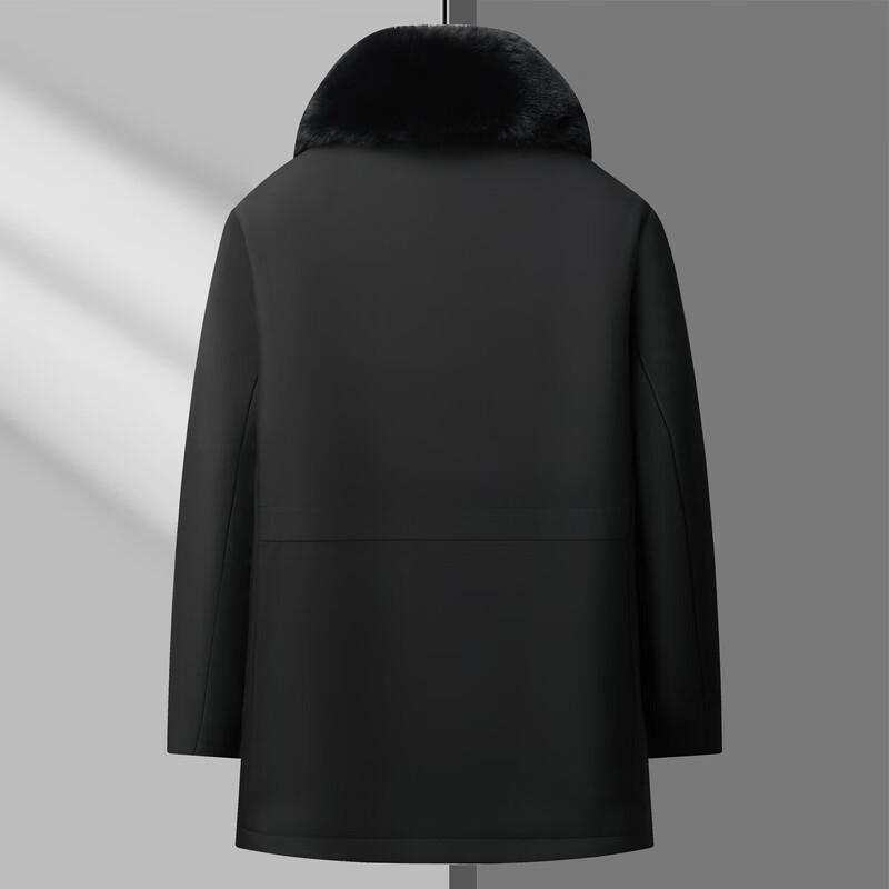 RED DRAGONFLY Men's Thickened Mid-Length Winter Cotton Coat
