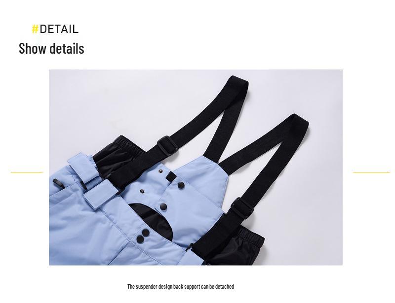 Couple's Ski Suit Set: Outdoor Winter Windproof, Waterproof, Warm, Breathable, Loose-fit for Single/Double Board Skiing.