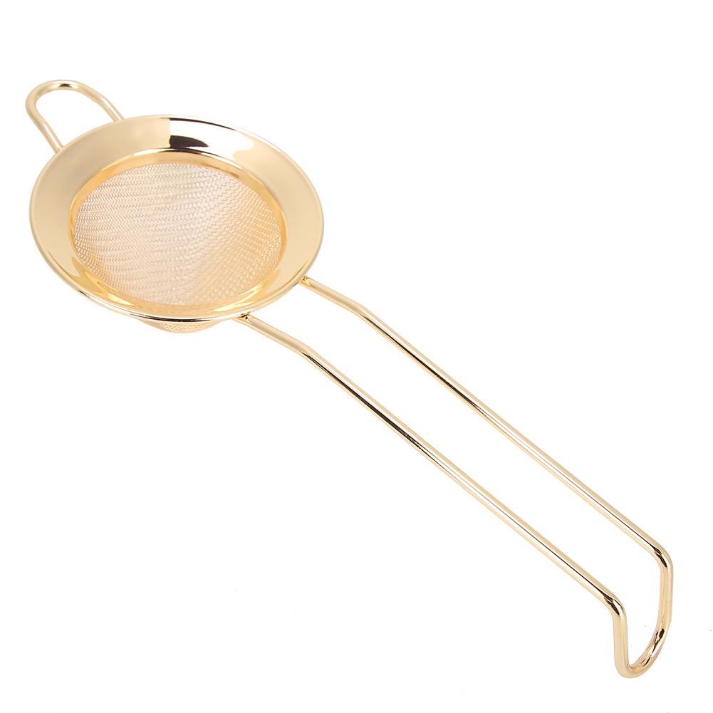Stainless Steel Cone Shape Cake Powder Filter Cocktail Mesh Strainer Bar Accessories