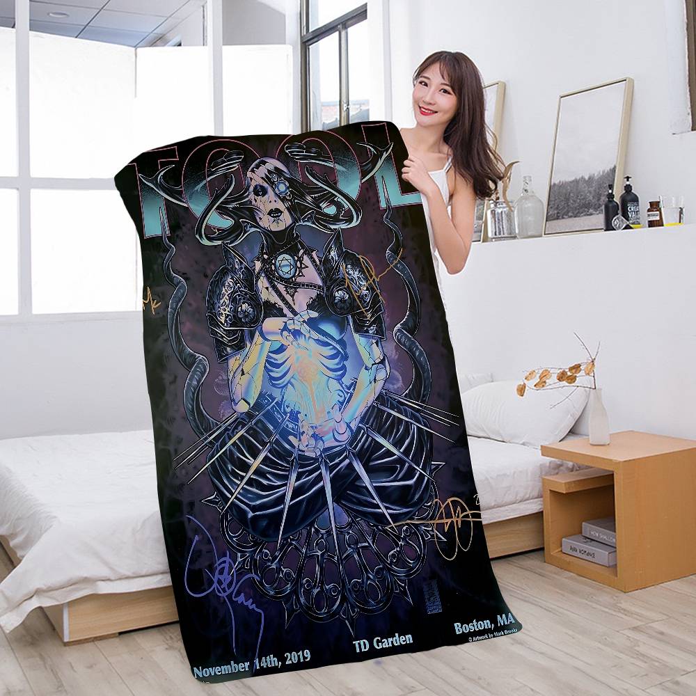 Tool Band Lollapalooza in Texas Microfiber Beach Towel Absorbent Quick dry Soft Yoga Swimming Resort Mountain Climbing Towel