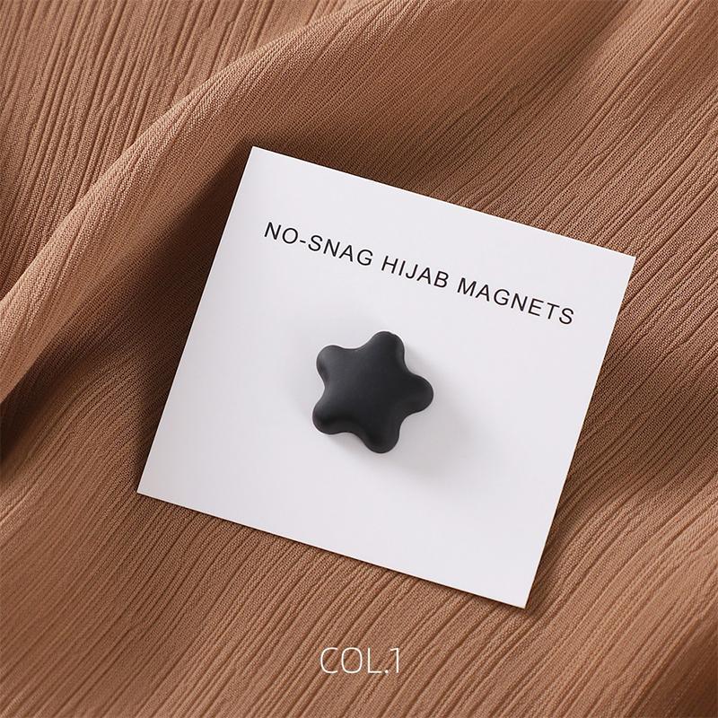 Matte Magnet Hijab Pins Magnetic Brooch for Headscarf Women Shawl Strong Magnetic Button Muslim Turban Headscarf Accessories