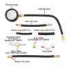 TU-113 Fuel Injection Pump Pressure Tester Kit Cylinder Pressure Gauge