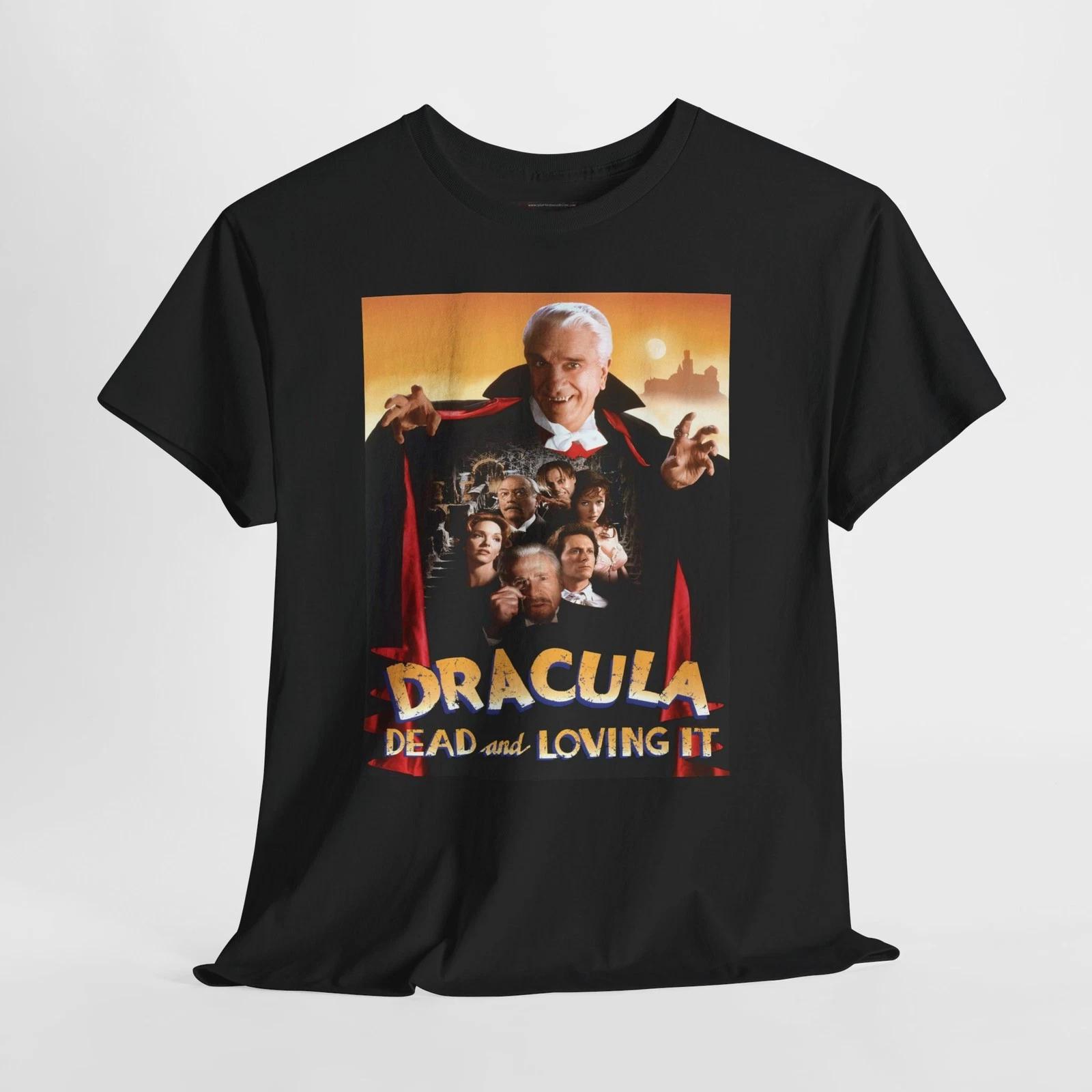 Dracula Dead and Loving It 1995 Retro Movie Poster Horror Unisex Graphic T-Shirt L